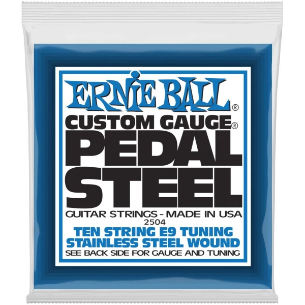 ERNIE BALL 2504 Stainless Steel E9 Tuning 13-39 - Струны для педальной 10-струнной слайд-гитары