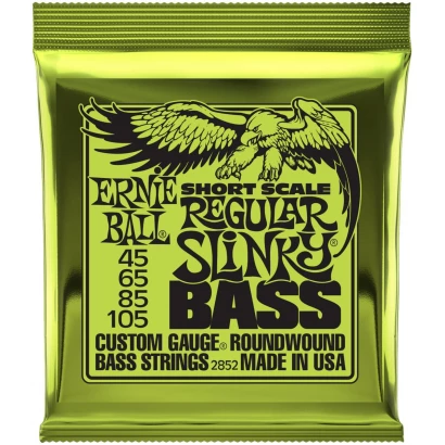 ERNIE BALL 2852 Nickel Wound Short Scale Slinky Regular 50-105 - Струны для бас-гитары