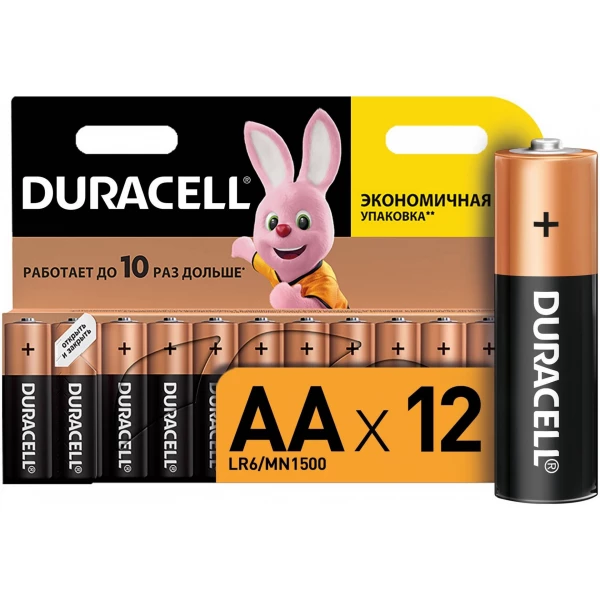 DURACELL LR6 BASIC NEW уп 12 шт - Батарейка тип AA