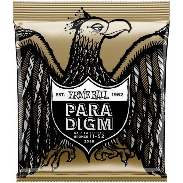 ERNIE BALL 2088 Paradigm 80/20 Bronze Light 11-52 - Струны для акустической гитары