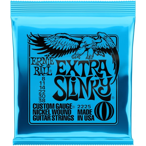 ERNIE BALL 2225 Nickel Wound Slinky Extra 8-38 - Струны для электрогитары