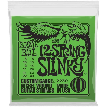 ERNIE BALL 2230 Nickel Wound Slinky 8-40 - Струны для электрогитары 12-струнной