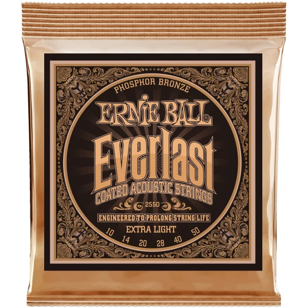 ERNIE BALL 2550 Everlast Coated Phosphor Bronze Extra Light 10-50 - Струны для акустической гитары