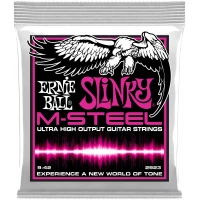 ERNIE BALL 2923 M-Steel Slinky Super 9-42 - Струны для электрогитары