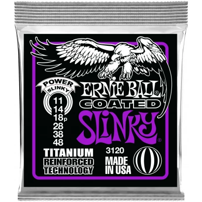 ERNIE BALL 3120 RPS Coated Titanium Slinky Power 11-48 - Струны для электрогитары