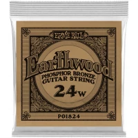 ERNIE BALL 1824 Earthwood Phosphor Bronze .024 - Струна одиночная для акустической гитары