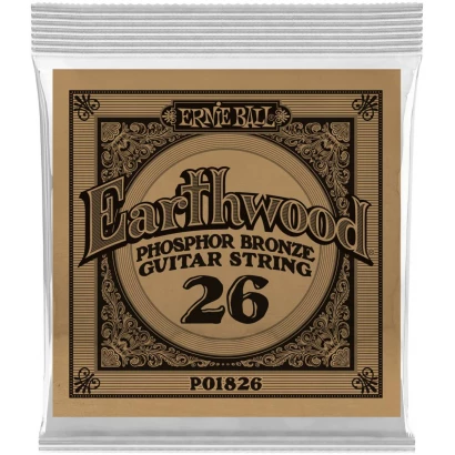 ERNIE BALL 1826 Earthwood Phosphor Bronze .026 - Струна одиночная для акустической гитары