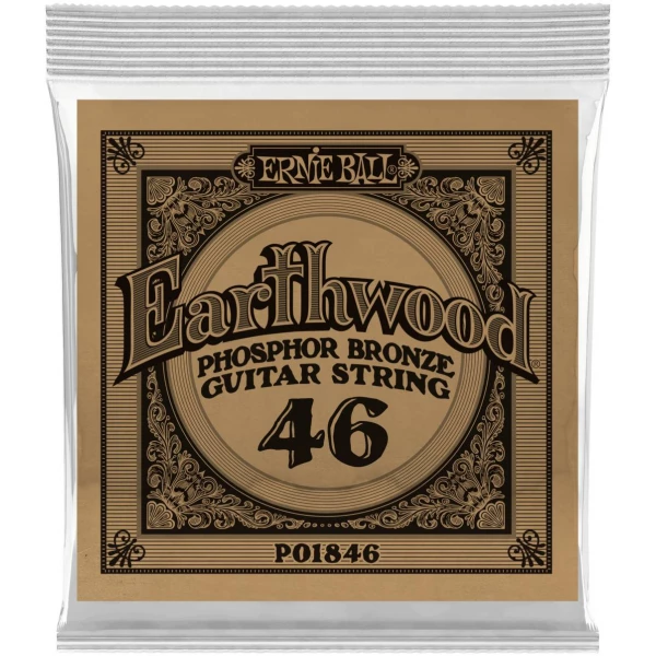 ERNIE BALL 1846 Earthwood Phosphor Bronze .046 - Струна одиночная для акустической гитары