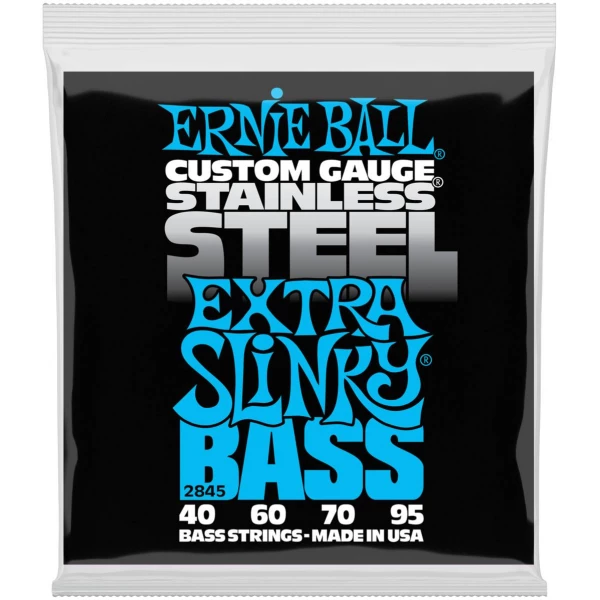 ERNIE BALL 2845 Stainless Steel Slinky Extra 40-95 - Струны для бас-гитары