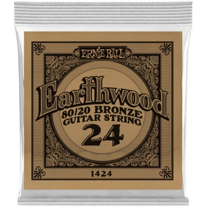 ERNIE BALL 1424 Earthwood 80/20 .024 - Струна одиночная для акустической гитары