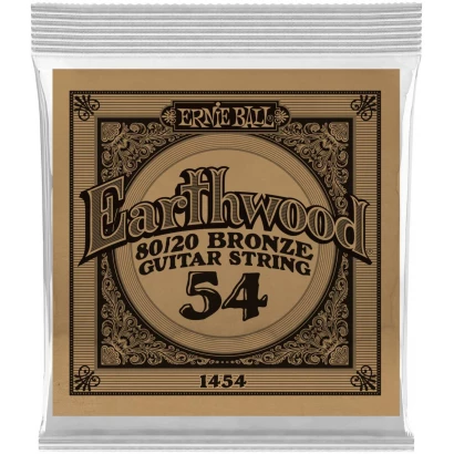 ERNIE BALL 1454 Earthwood 80/20 .054 - Струна одиночная для акустической гитары