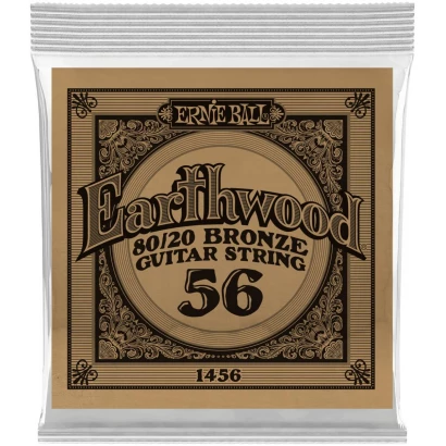 ERNIE BALL 1456 Earthwood 80/20 .056 - Струна одиночная для акустической гитары