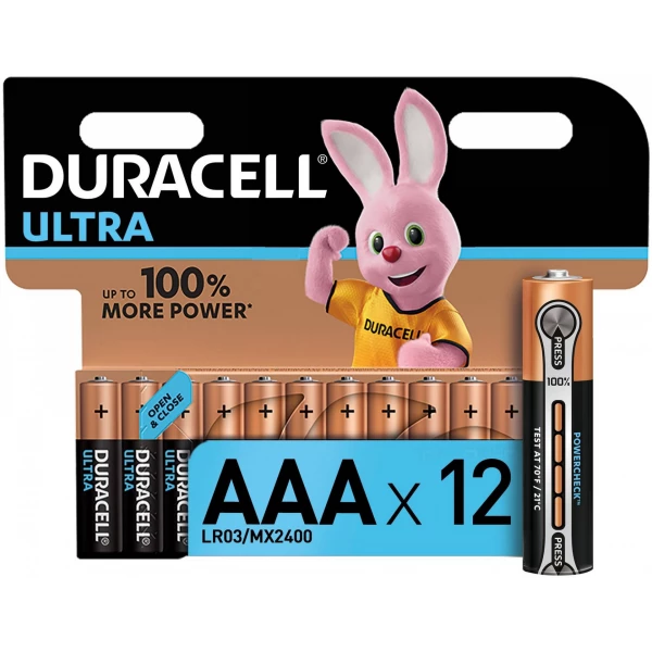 DURACELL LR03 ULTRA уп 12 шт - Батарейка тип AAA