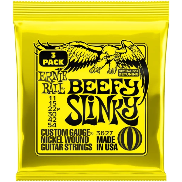 ERNIE BALL 3627 Nickel Slinky Beefy 3 Pack 11-54 - Струны для электрогитары