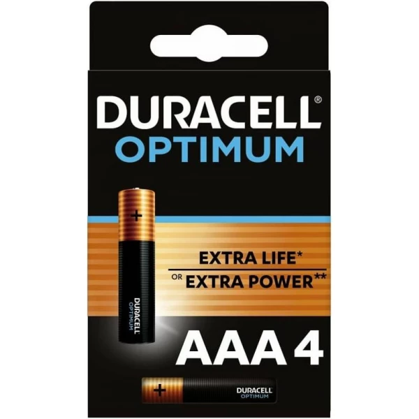 DURACELL LR03-4BL Optimum уп 4 шт - Батарейка тип AAA