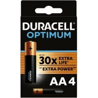 DURACELL LR6-4BL Optimum уп 4 шт - Батарейка тип AA