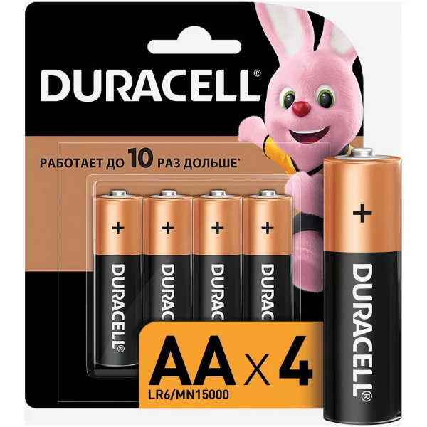 DURACELL LR6-4BL уп 4 шт - Батарейка тип AA