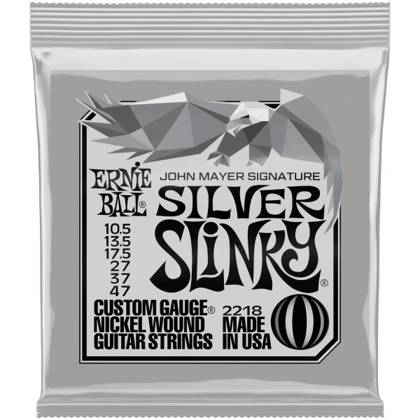 ERNIE BALL 2218 John Mayer Silver Slinky Nickel Wound 10.5-47 - Струны для электрогитары
