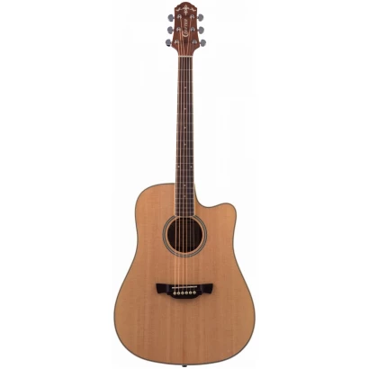 CRAFTER DE-6 /NC гитара электроакустическая - УЦЕНКА- 548 071 097- помутневший лак, трещины ЛКП корп