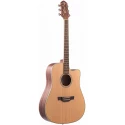 CRAFTER DE-6 /NC гитара электроакустическая - УЦЕНКА- 548 071 097- помутневший лак, трещины ЛКП корп